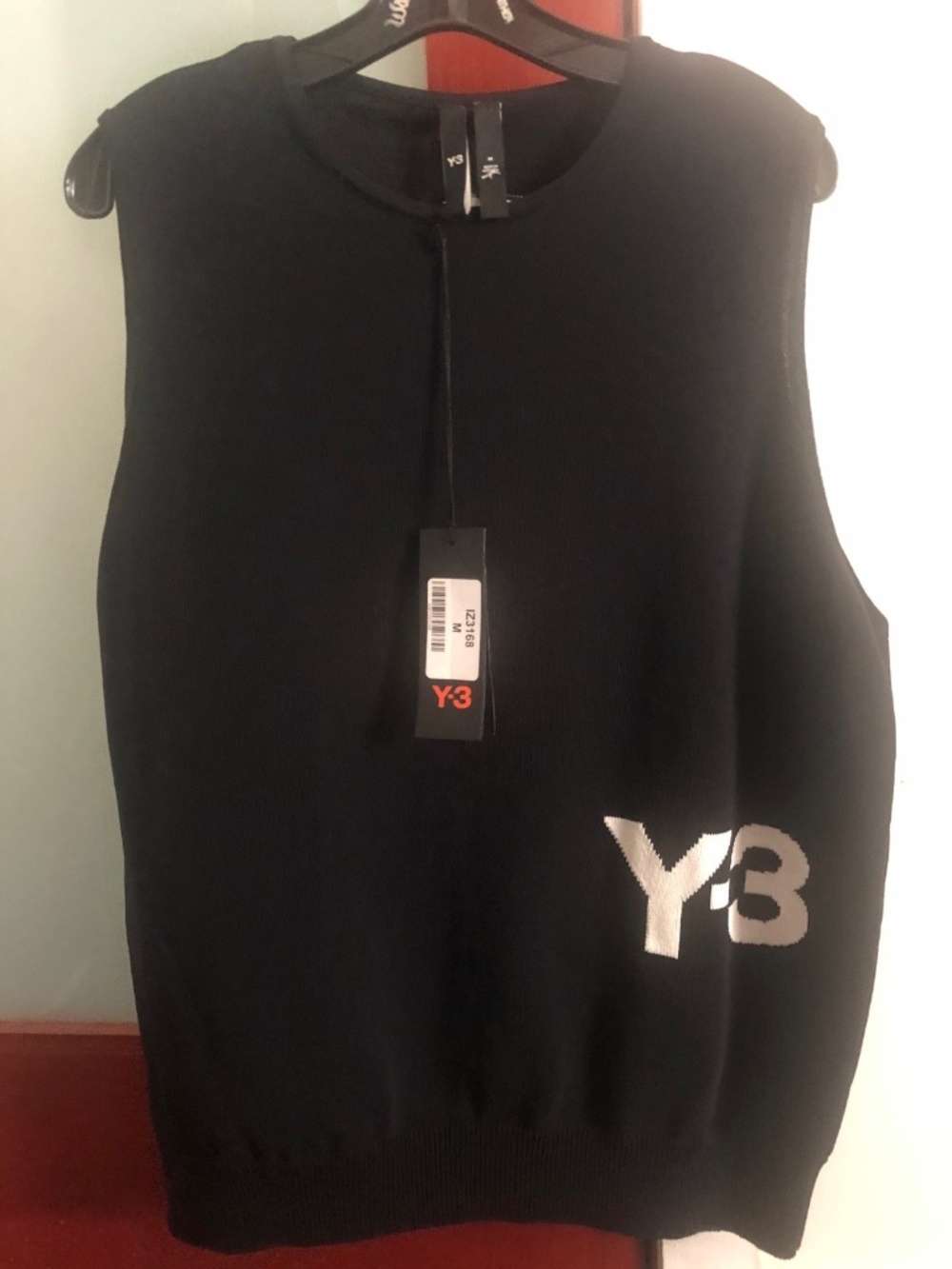 ADIDAS Y-3 KNIT VEST BLACK SIZE MEDIUM